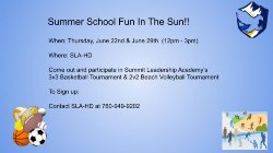 Summer fun flyer